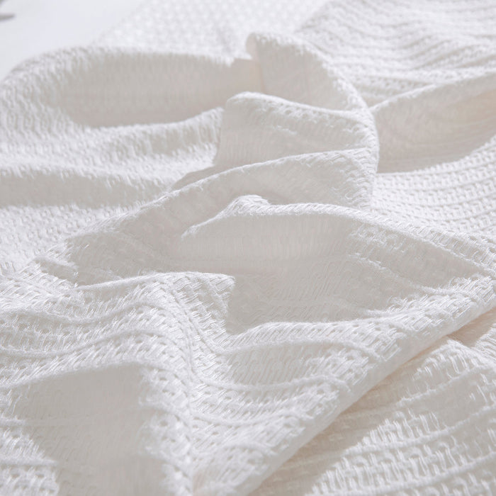 Palmita Pique Double Size 200x220 cm White