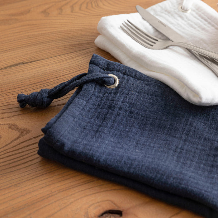 Lucien Tea Towel 40x60 cm MARINE BLUE