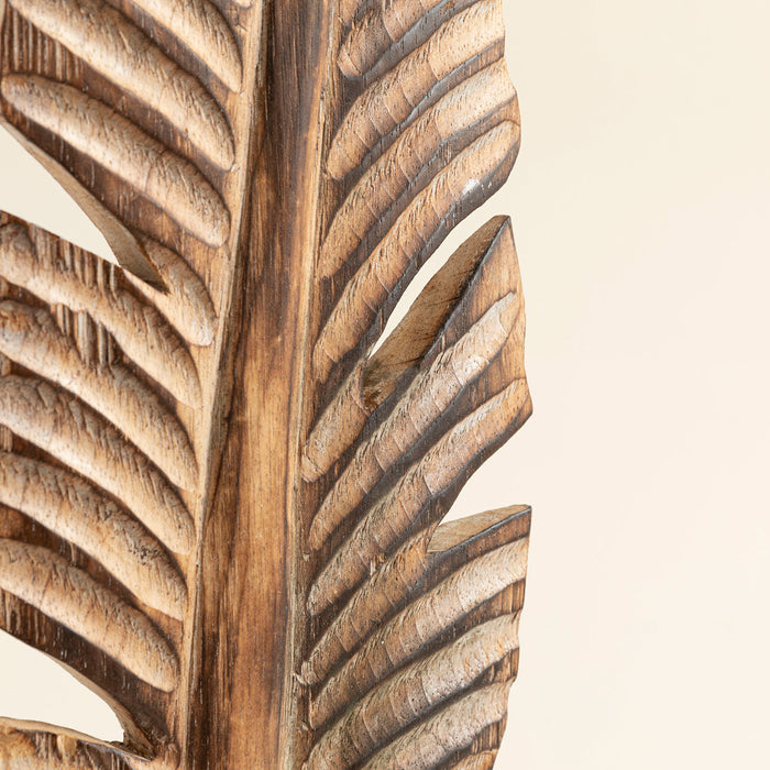 Leaf Natural Decorative Object 55 Cm Natural