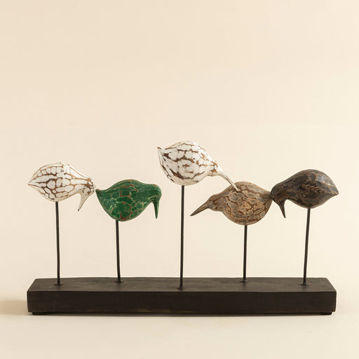 Lanca 5 Birds Decorative Object Multi Color Colorfulll