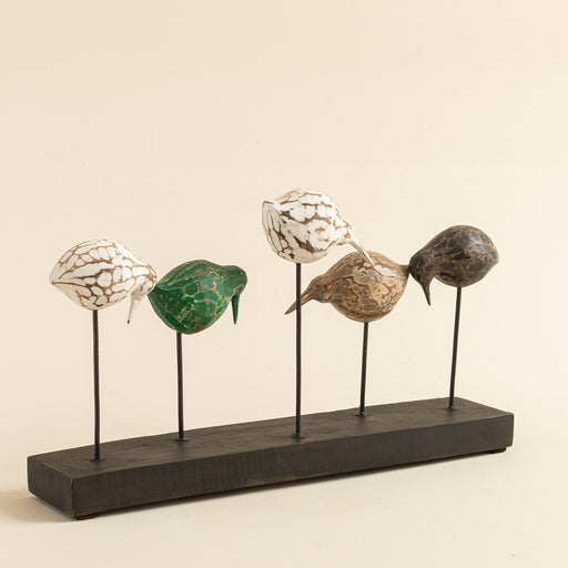 Lanca 5 Birds Decorative Object Multi Color Colorfulll
