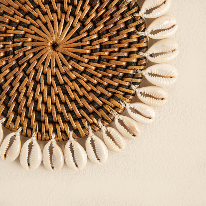 Shell Rattan Coater Antiq Antique