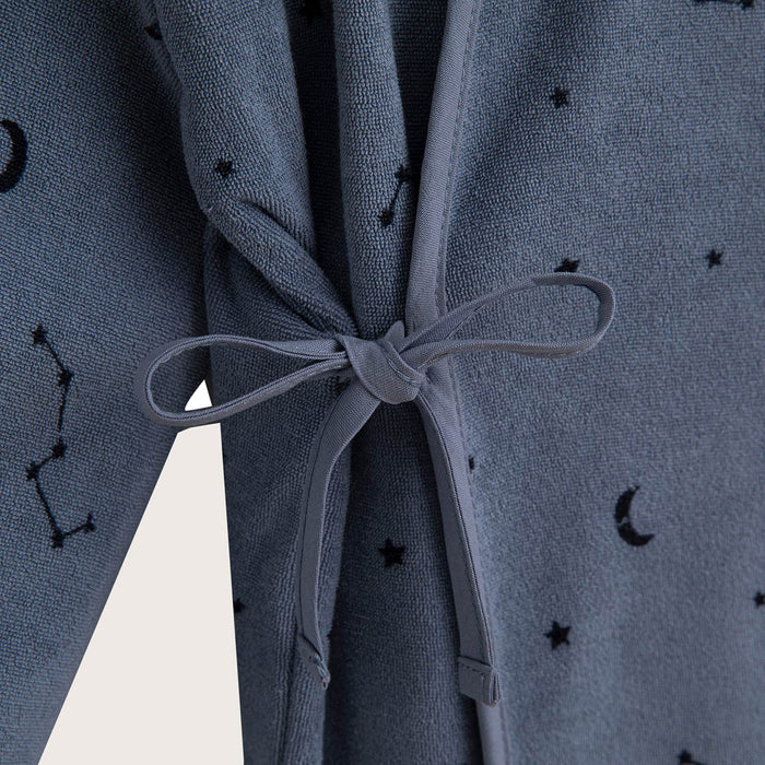 Galactic Bathrobe With Hoodie indigo