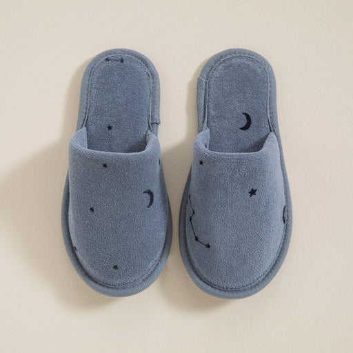 Galactic Bath Slippers indigo