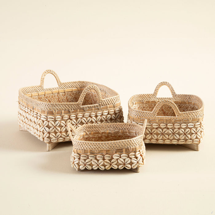 Selly Shell Tray M White