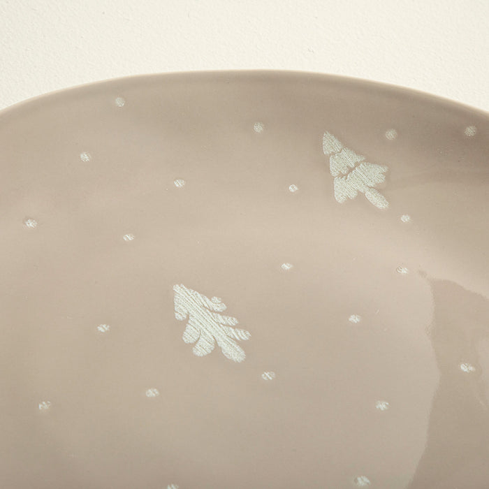 Allarce Serving Plate White Mink-Light Mink