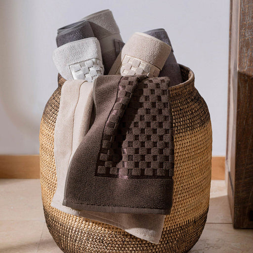 Floss Foot Towel 50x70 cm Dark Brown