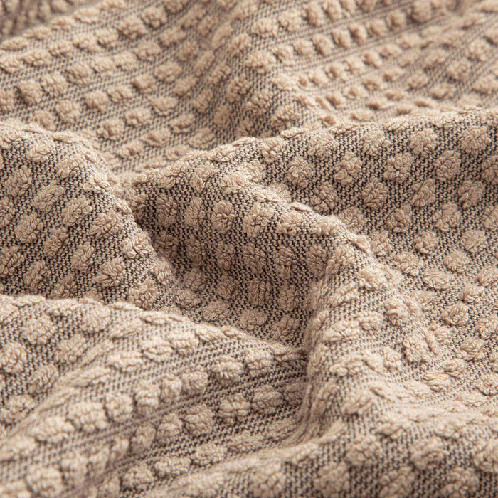 Dannien Bath Towel 85x150 cm Beige/Dark Brown