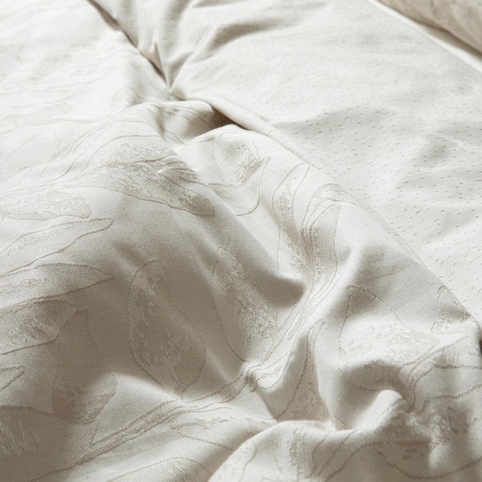 Leaves Duvet Cover Set King Size 230x220 cm Beige