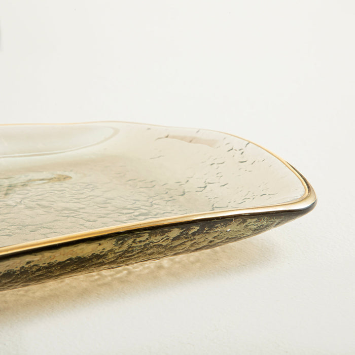 Regua Amber Gold Platter Gold