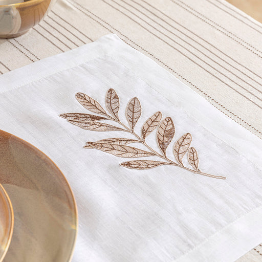 Feuille Place Mat 35x50 cm White