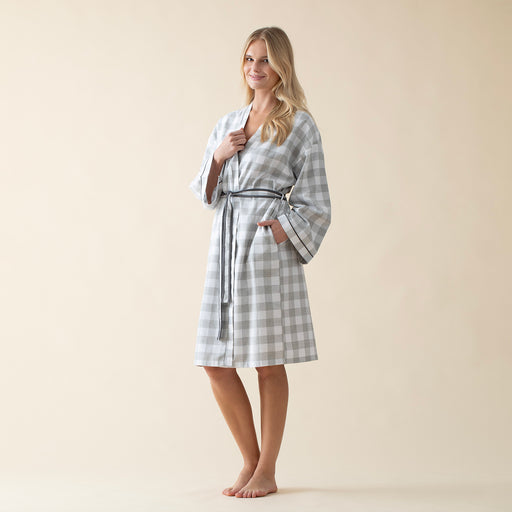 Castillo Woman Morning Gown Grey