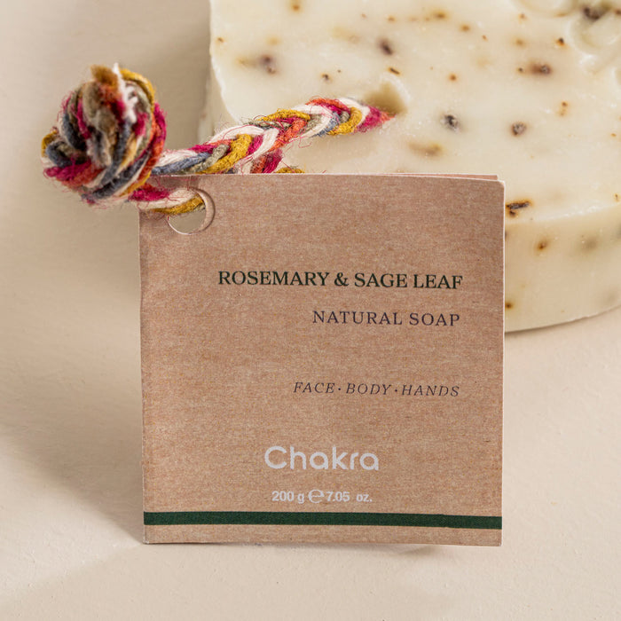 Oval Natural Soap 200 G - Rosemary & Sage Leaf Natural