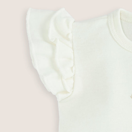 Goose Newborn Ruffled Body Ecru