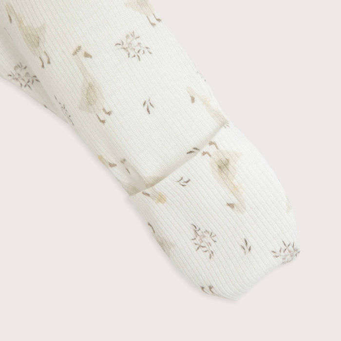 Goose Newborn Jumpsuit Ecru