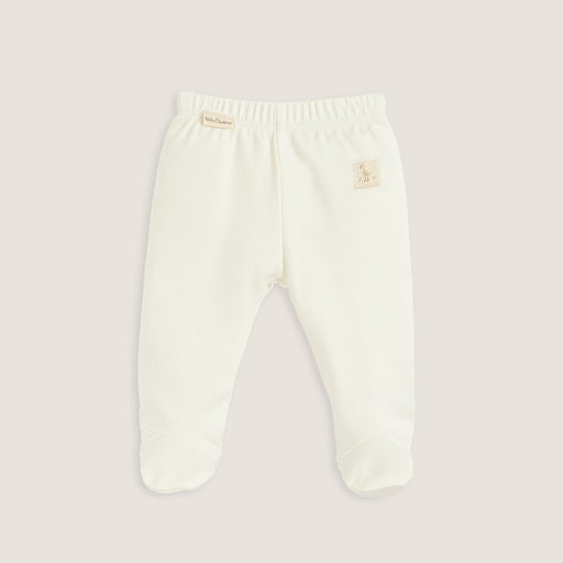Goose Newborn Footed Pants Ecru