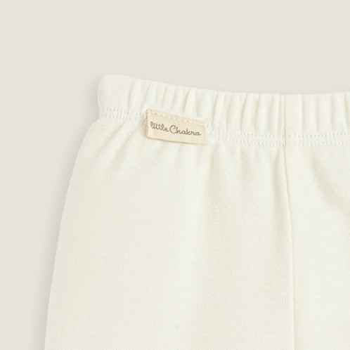 Goose Newborn Footed Pants Ecru