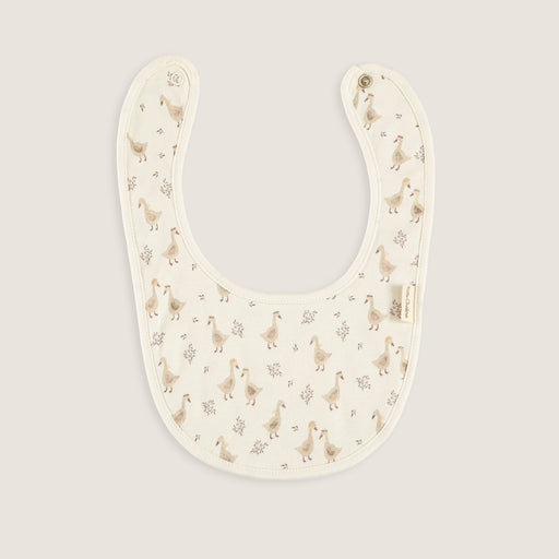 Goose Newborn Bib Ecru