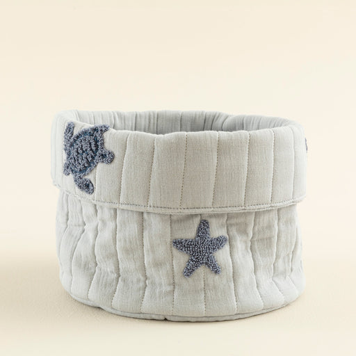 Under The Sea Toy Box 20x20cm Ecru