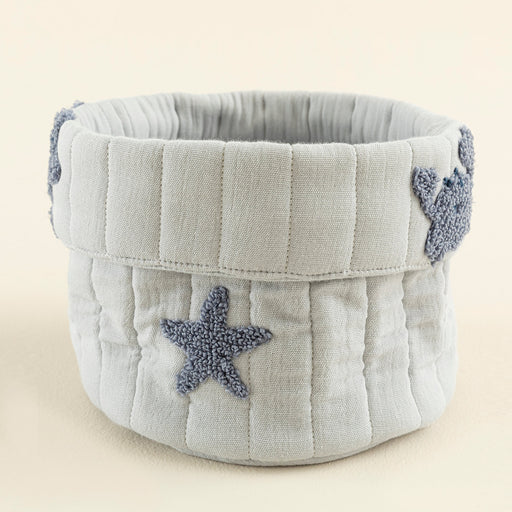 Under The Sea Toy Box 20x20cm Ecru