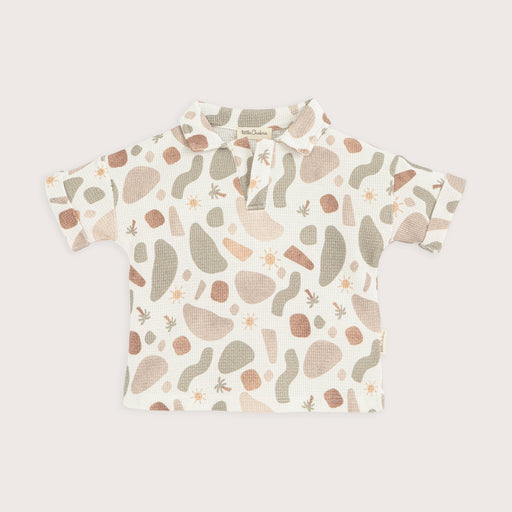 Joyful Polo Collar Sweatshirt Ecru