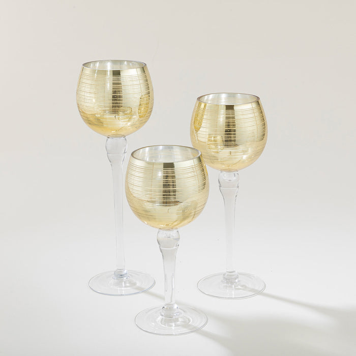 Huzo Candle Holder S Gold/Silver