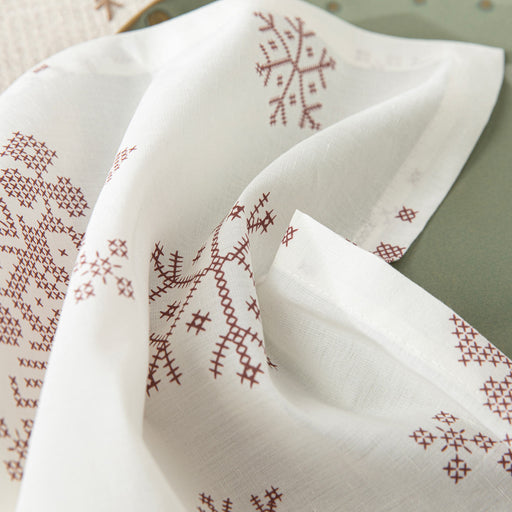Pera Napkin 45X45 Cm Ecru / Bordeux