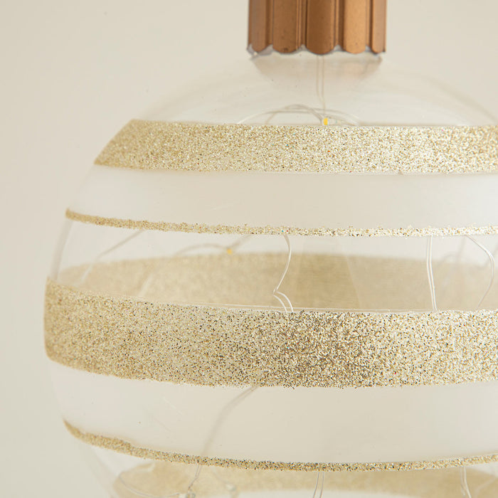Kago Xmas Ball with Lighting TRANSPARENT/GOLD