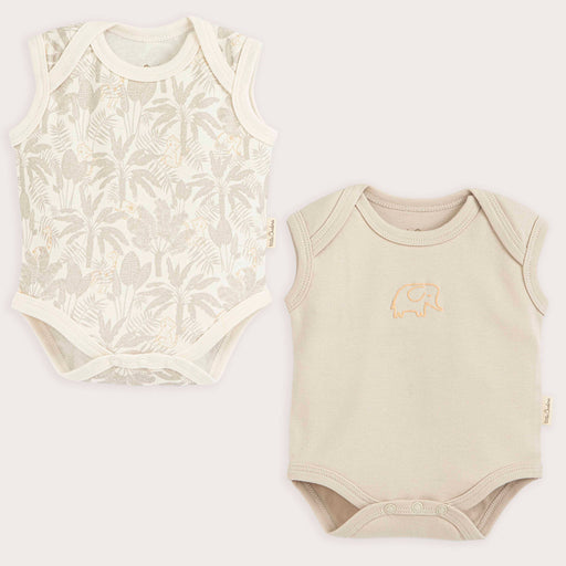 Jungle Sleevless Body 2 Pcs Stone/Printed