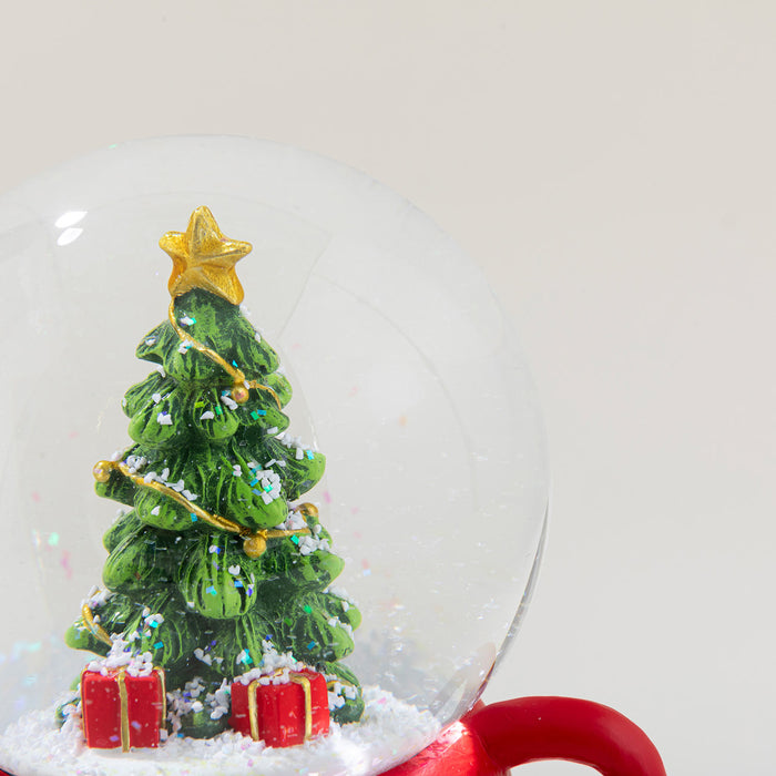 Cosy Snow Globe with Music Red/Green