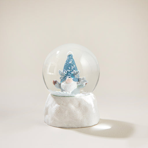 Peci Snow Globe Blue/White