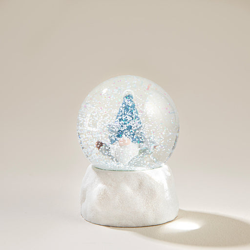 Peci Snow Globe Blue/White