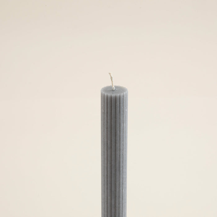 Helen Candle Set Of 2 25 Cm Grey