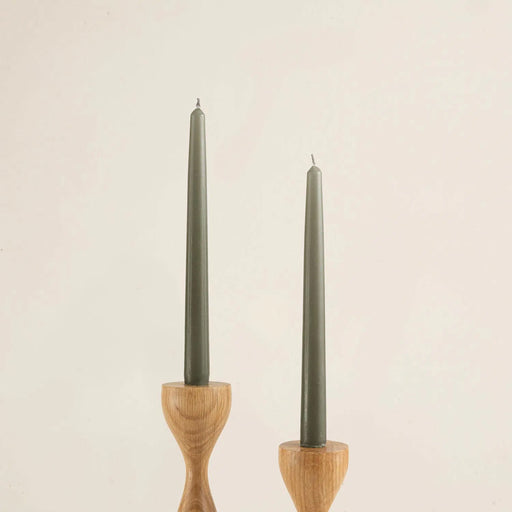 Helen Candle Set Of 2 25 Cm Khaki