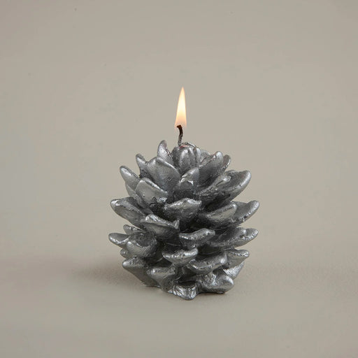 Cono Cone Candle Silver