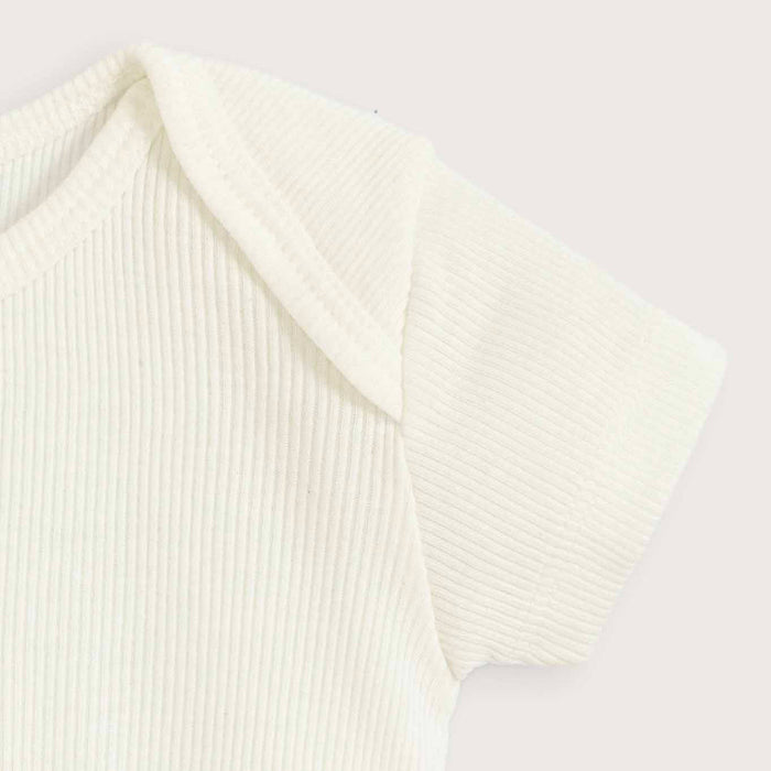 Secret Garden Newborn Short Sleeve Body Ecru