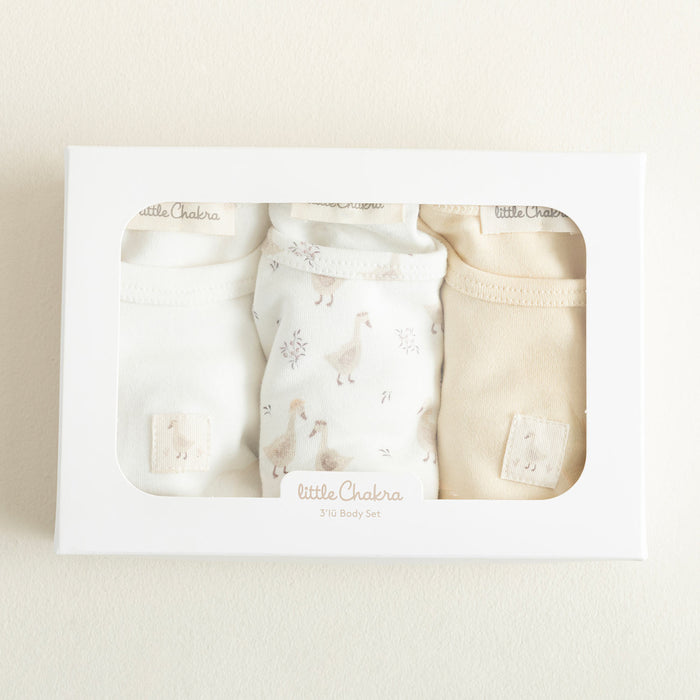 Goose Body Set 3Pcs Ecru/Yellow/Printed