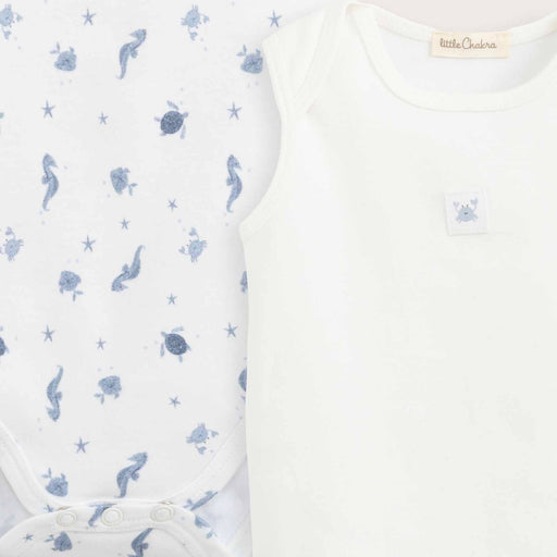 Under The Sea Body Set 3Pcs Ecru/Gray/Printed