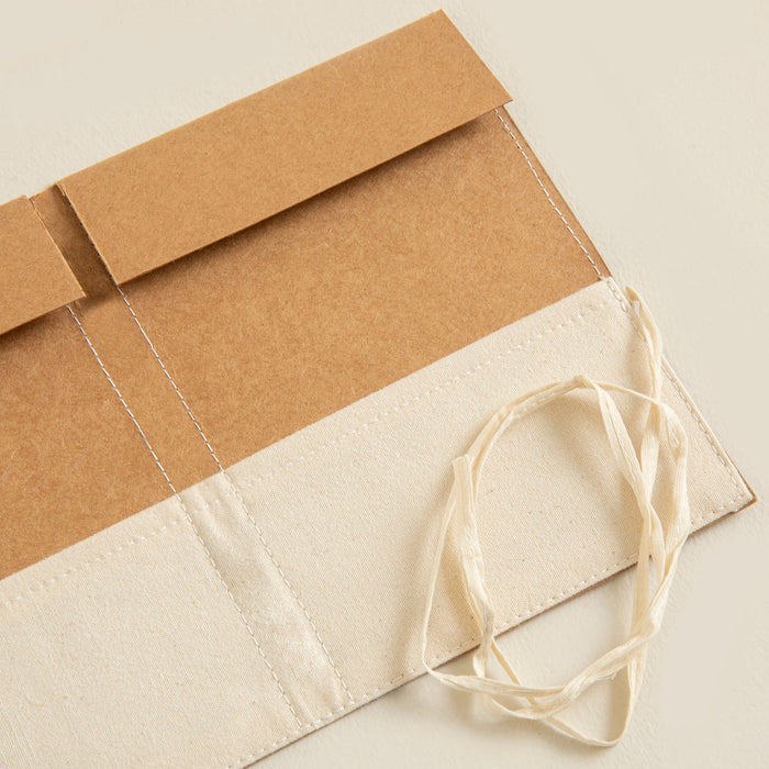 Kraft folder with Sutachi string closure- A4 Natural