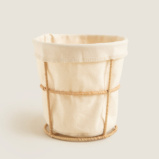 Breaddi Fabric Bread Basket 15x15 cm Natural