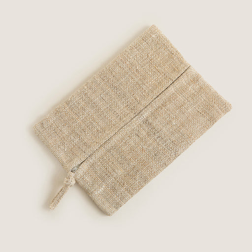 Hiyali Rectangle Multi-purpose Pouch 19x25 cm Natural