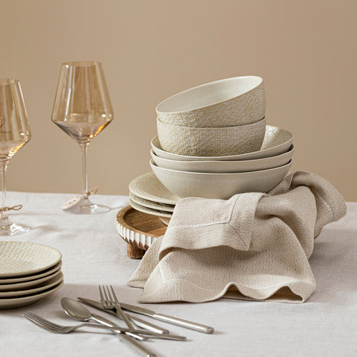 Beja Serving Plate 27 cm Cream