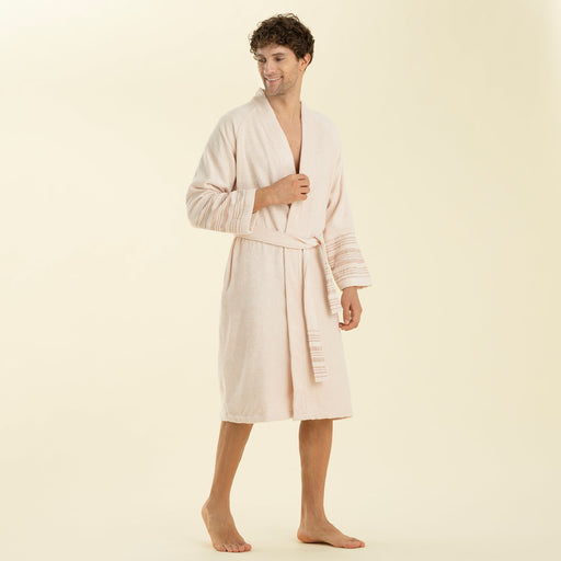 Derin Bamboo Unisex Bathrobe Powder