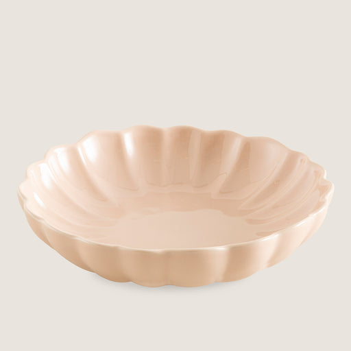 Flower Deep Plate 21 cm Powder