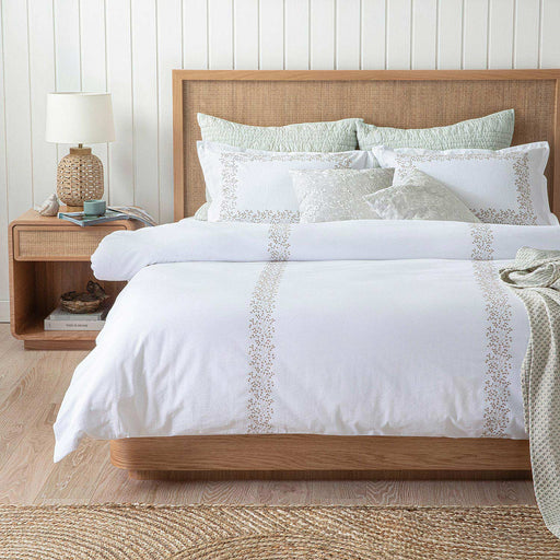 Mımoza Duvet Cover Set Dbl Ecru