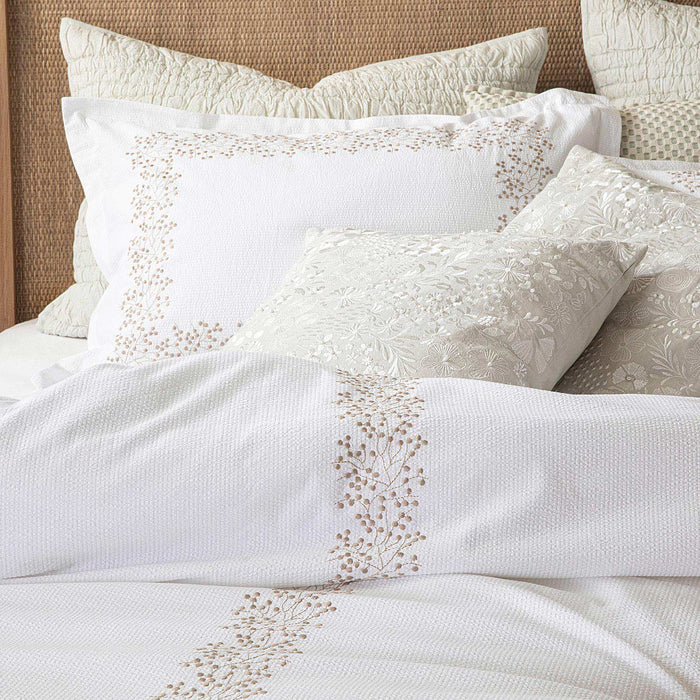 Mımoza Duvet Cover Set Dbl Ecru