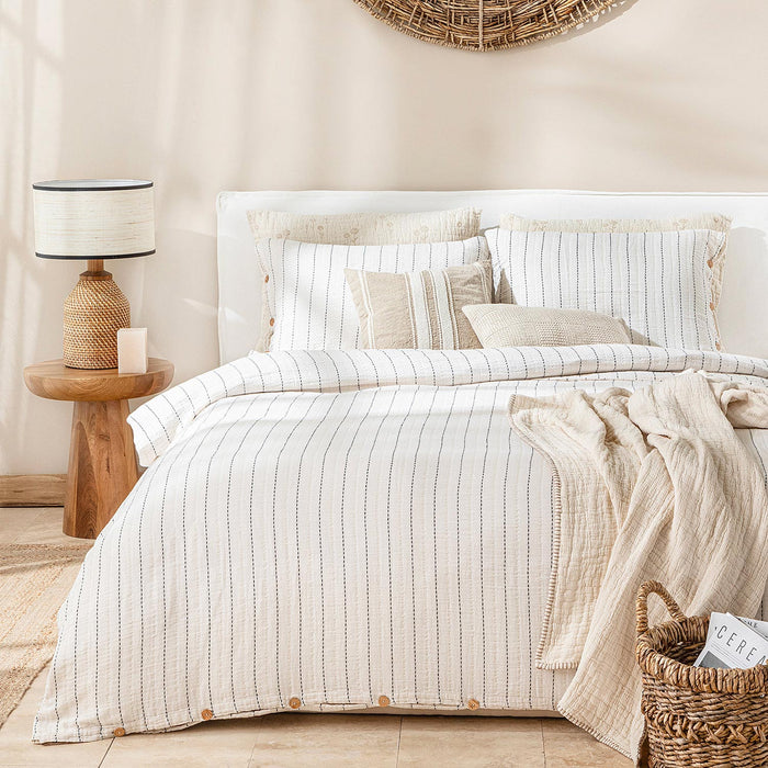 Sunny Duvet Cover Set KING Natural