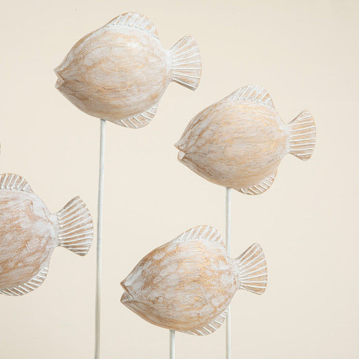Fish In The Ocean Decorative Object 39x41 Cm Natural