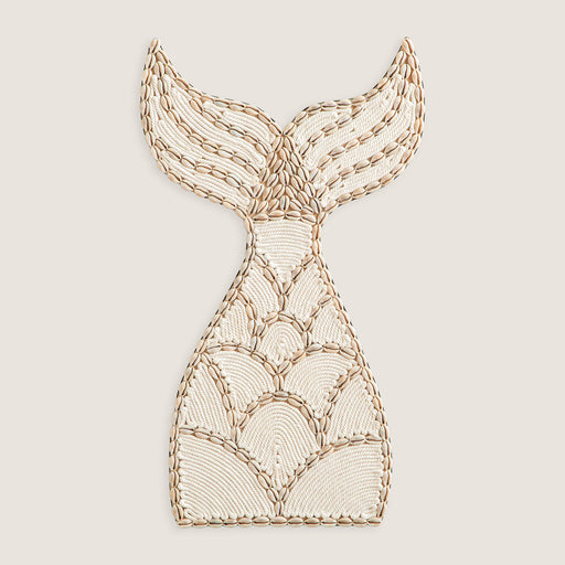 Mermaid Tail Wall Decor Ecru-Beige