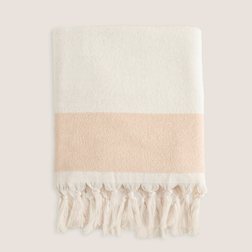 Bermundo Bath Towel 85*150 Cm Powder/Ecru